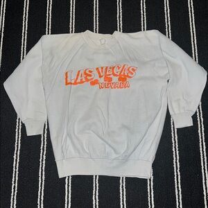 Vintage Light Blue Orange Las Vegas Dice Sweatshirt